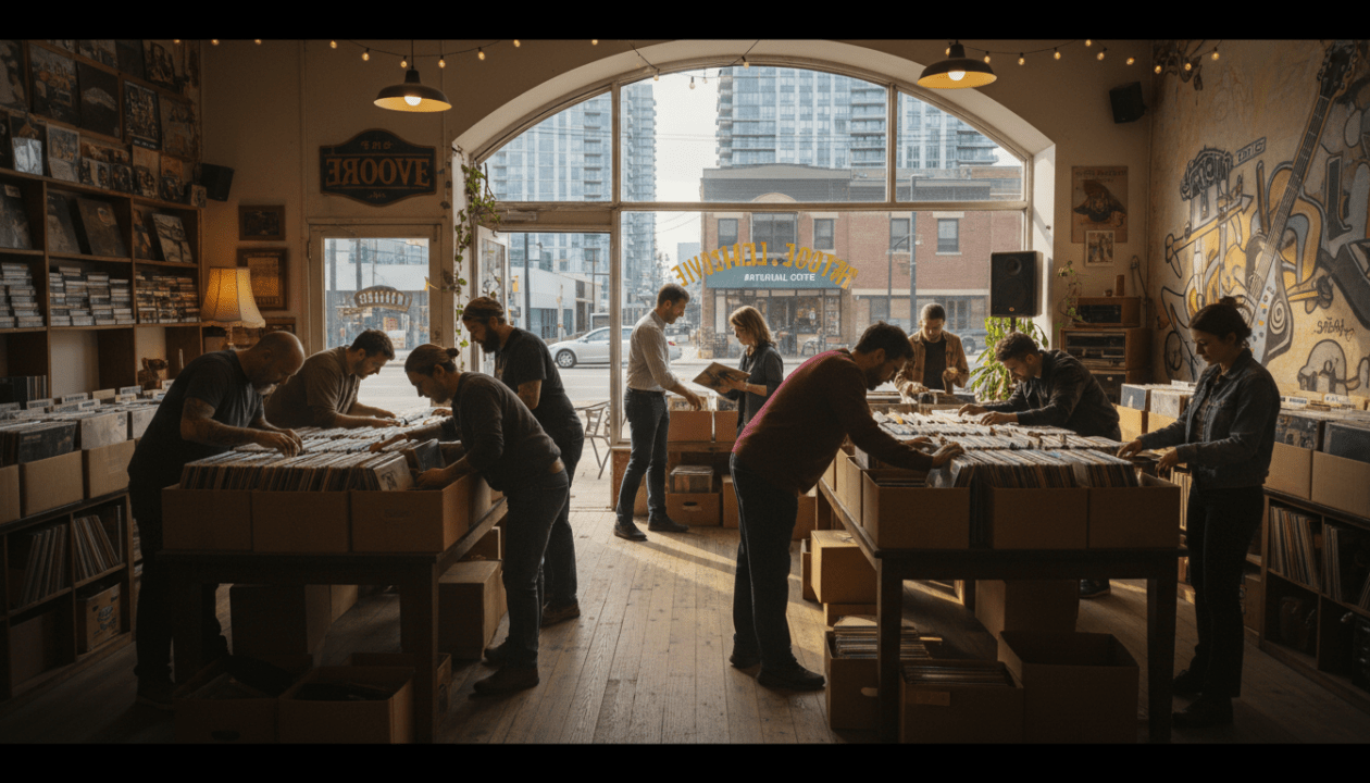 découvrez comment la gentrification urbaine menace les disquaires, mettant en péril l’existence des crate diggers, ces passionnés de vinyles en quête de trésors musicaux rares.